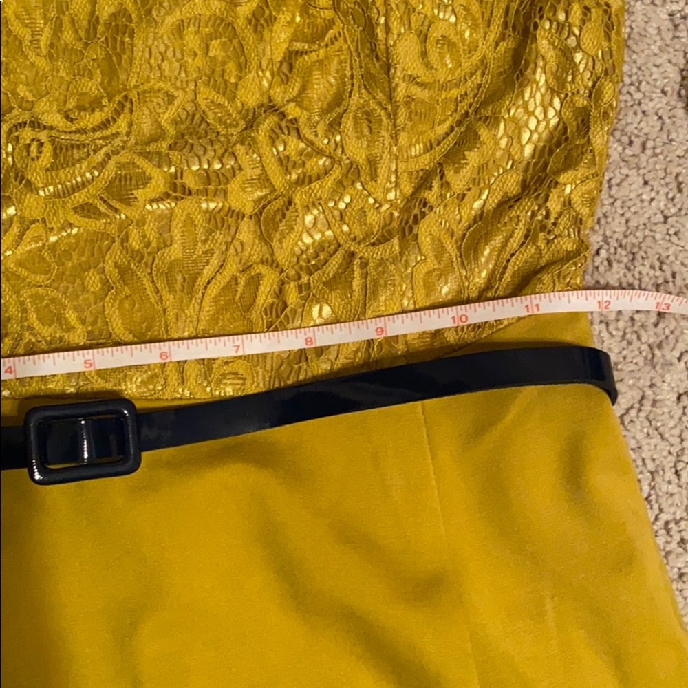 GownTown Mustard Colored Dress, XS - Picture 5 of 6